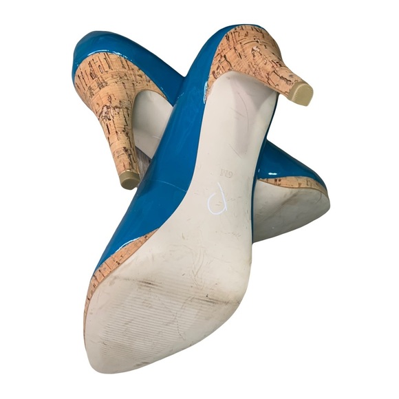 Talbot TEAL AND CORE WITH METALLIC ACCENT HEELS SIZE 6 - Picture 5 of 9